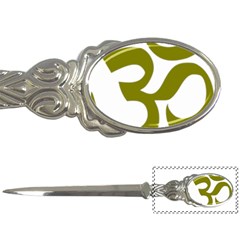 Hindi Om Symbol (olive) Letter Openers