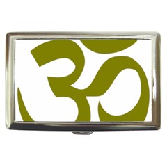 Hindi Om Symbol (olive) Cigarette Money Cases