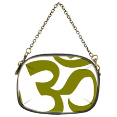 Hindi Om Symbol (olive) Chain Purses (one Side)  by abbeyz71