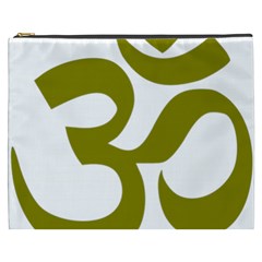 Hindi Om Symbol (olive) Cosmetic Bag (xxxl) 