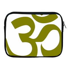 Hindi Om Symbol (olive) Apple Ipad 2/3/4 Zipper Cases by abbeyz71