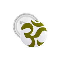 Hindu Om Symbol (olive) 1 75  Buttons