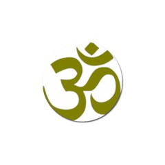 Hindu Om Symbol (olive) Golf Ball Marker