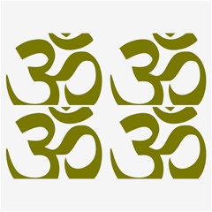 Hindu Om Symbol (olive) Belt Buckles