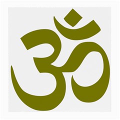 Hindu Om Symbol (olive) Medium Glasses Cloth (2-side) by abbeyz71