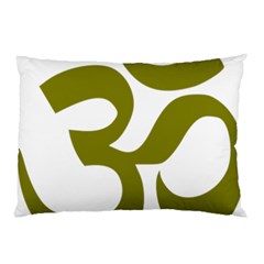 Hindu Om Symbol (olive) Pillow Case