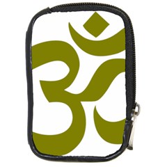 Hindu Om Symbol (olive) Compact Camera Cases