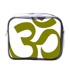 Hindu Om Symbol (olive) Mini Toiletries Bags