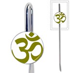 Hindu Om Symbol (Olive) Book Mark Front