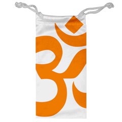 Hindu Om Symbol (orange) Jewelry Bag
