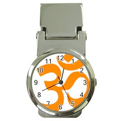 Hindu Om Symbol (orange) Money Clip Watches