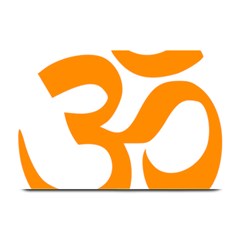 Hindu Om Symbol (orange) Plate Mats
