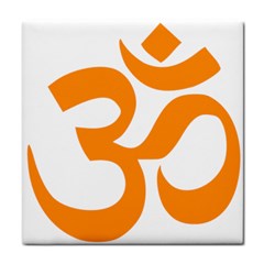 Hindu Om Symbol (orange) Face Towel