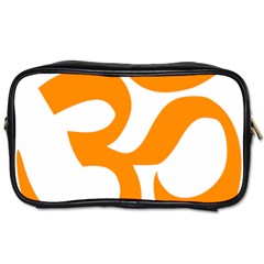 Hindu Om Symbol (orange) Toiletries Bags 2-side by abbeyz71