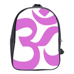 Hindu Om Symbol (bright Purple) School Bags (xl)  by abbeyz71