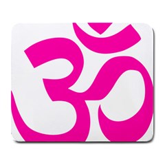 Hindu Om Symbol (pink) Large Mousepads by abbeyz71