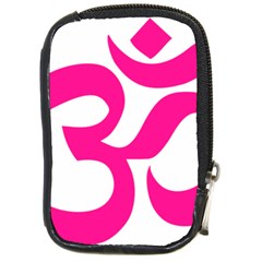 Hindu Om Symbol (deep Pink) Compact Camera Cases by abbeyz71