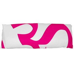 Hindu Om Symbol (deep Pink) Body Pillow Case (dakimakura) by abbeyz71