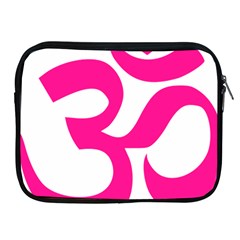 Hindu Om Symbol (deep Pink) Apple Ipad 2/3/4 Zipper Cases