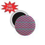 Retro Pattern Zig Zag 1.75  Magnets (100 pack)  Front