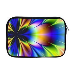 Bright Flower Fractal Star Floral Rainbow Apple Macbook Pro 17  Zipper Case by Mariart