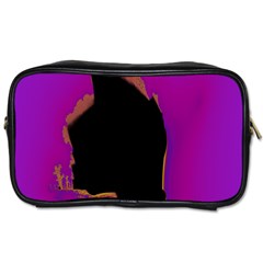 Buffalo Fractal Black Purple Space Toiletries Bags