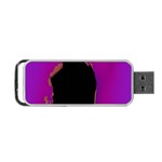 Buffalo Fractal Black Purple Space Portable USB Flash (One Side) Front