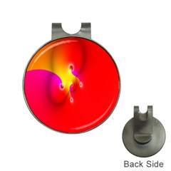 Complex Orange Red Pink Hole Yellow Hat Clips With Golf Markers by Mariart