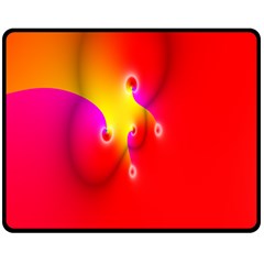 Complex Orange Red Pink Hole Yellow Double Sided Fleece Blanket (medium)  by Mariart