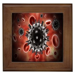 Cancel Cells Broken Bacteria Virus Bold Framed Tiles by Mariart