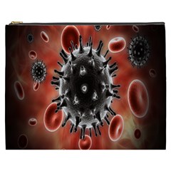 Cancel Cells Broken Bacteria Virus Bold Cosmetic Bag (xxxl)  by Mariart