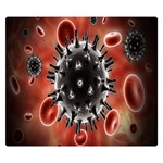 Cancel Cells Broken Bacteria Virus Bold Double Sided Flano Blanket (Small)  50 x40  Blanket Front