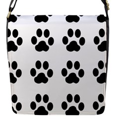 Claw Black Foot Chat Paw Animals Flap Messenger Bag (s)