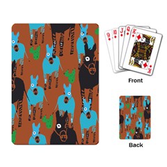 Zebra Horse Animals Playing Card by Mariart