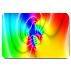 Complex Orange Red Pink Hole Yellow Green Blue Large Doormat  by Mariart