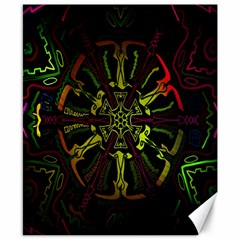 Inner Peace Star Space Rainbow Canvas 8  X 10 