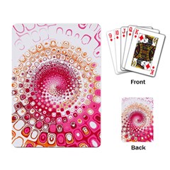 Hple Plaid Chevron Pink Red Playing Card