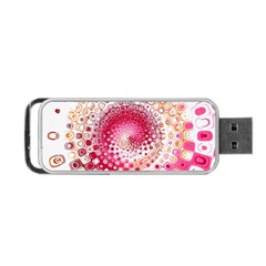 Hple Plaid Chevron Pink Red Portable USB Flash (Two Sides)