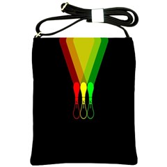 Lamp Colors Green Yellow Red Black Shoulder Sling Bags by Mariart