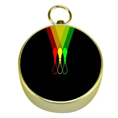 Lamp Colors Green Yellow Red Black Gold Compasses