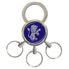 Leo Zodiac Star 3-ring Key Chains