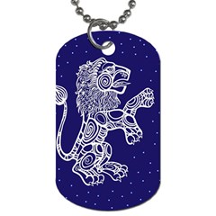 Leo Zodiac Star Dog Tag (one Side) by Mariart