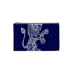 Leo Zodiac Star Cosmetic Bag (small)  by Mariart