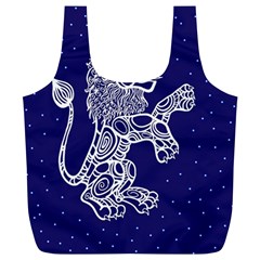 Leo Zodiac Star Full Print Recycle Bags (l)  by Mariart