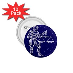 Libra Zodiac Star 1 75  Buttons (10 Pack)