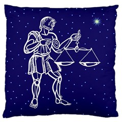 Libra Zodiac Star Large Cushion Case (one Side)