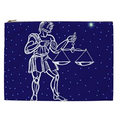 Libra Zodiac Star Cosmetic Bag (xxl) 