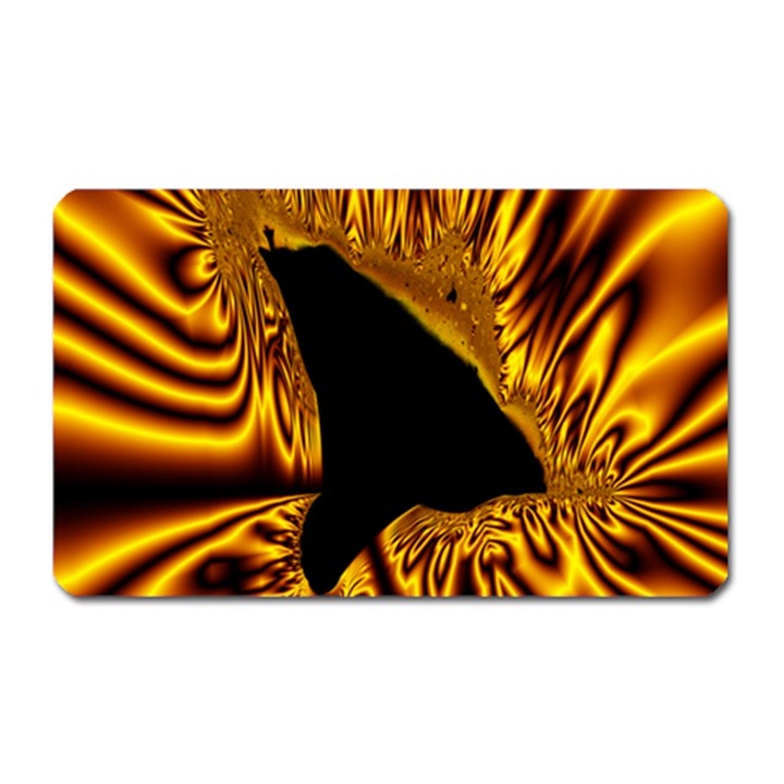 Hole Gold Black Space Magnet (Rectangular)