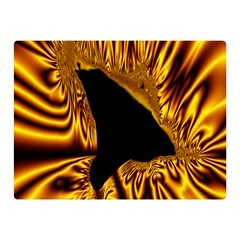 Hole Gold Black Space Double Sided Flano Blanket (mini)  by Mariart