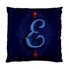 Marquis Love Dope Lettering Blue Red Alphabet E Standard Cushion Case (one Side)